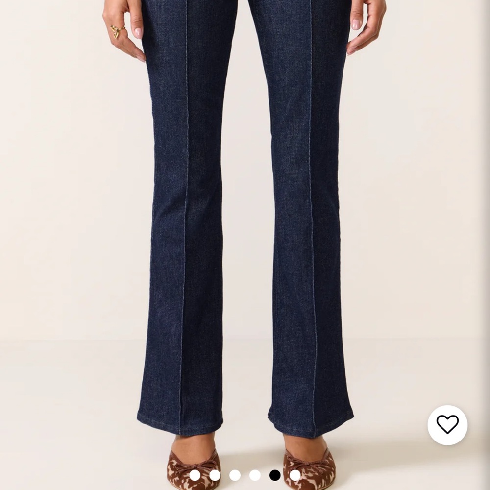 SPANX Dark Indigo Micro Flare Jeans Size Large